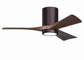 Irene-3HLK 42"Ceiling Fan Brushed Bronze space-saving huggers with modern style