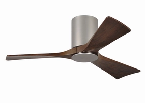 Irene-3HLK 42"Ceiling Fan Brushed Nickel hugger fans for rooms with low ceilings