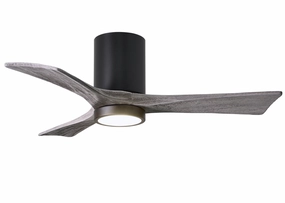 Irene-3HLK 42"Ceiling Fan Matte Black hugger fans for rooms with low ceilings