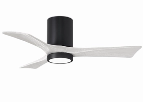 Irene-3HLK 42"Ceiling Fan Matte Black hugger fans for rooms with low ceilings