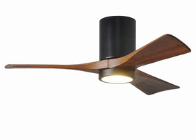Irene-3HLK 42"Ceiling Fan Matte Black hugger fans for rooms with low ceilings