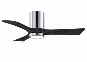 Irene-3HLK 42"Ceiling Fan Polished Chrome hugger fans for rooms with low ceilings