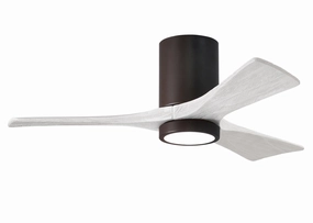 Irene-3HLK 42"Ceiling Fan Textured Bronze hugger fans for rooms with low ceilings
