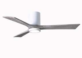 Irene-3HLK 52"Ceiling Fan Gloss White hugger fans for rooms with low ceilings