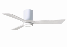 Irene-3HLK 52"Ceiling Fan Gloss White hugger fans for rooms with low ceilings