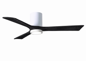 Irene-3HLK 52"Ceiling Fan Gloss White hugger fans for rooms with low ceilings