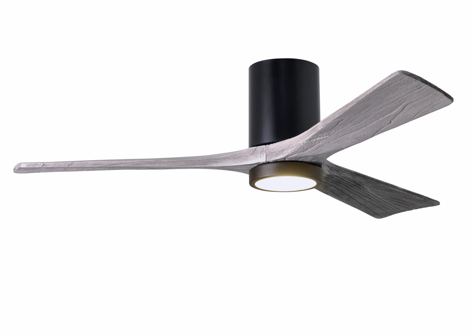 Irene-3HLK 52"Ceiling Fan Matte Black hugger fans for rooms with low ceilings