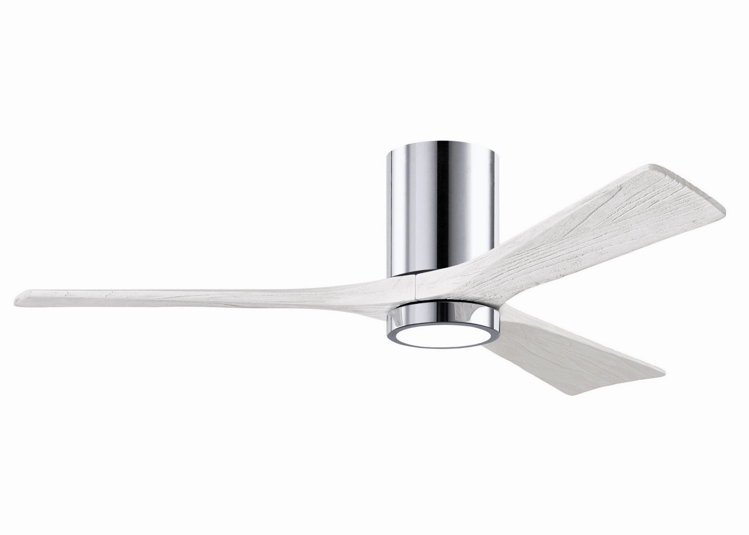 Irene-3HLK 52"Ceiling Fan Polished Chrome hugger fans for rooms with low ceilings