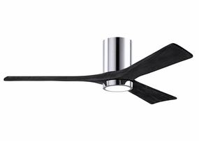 Irene-3HLK 52"Ceiling Fan Polished Chrome hugger fans for rooms with low ceilings