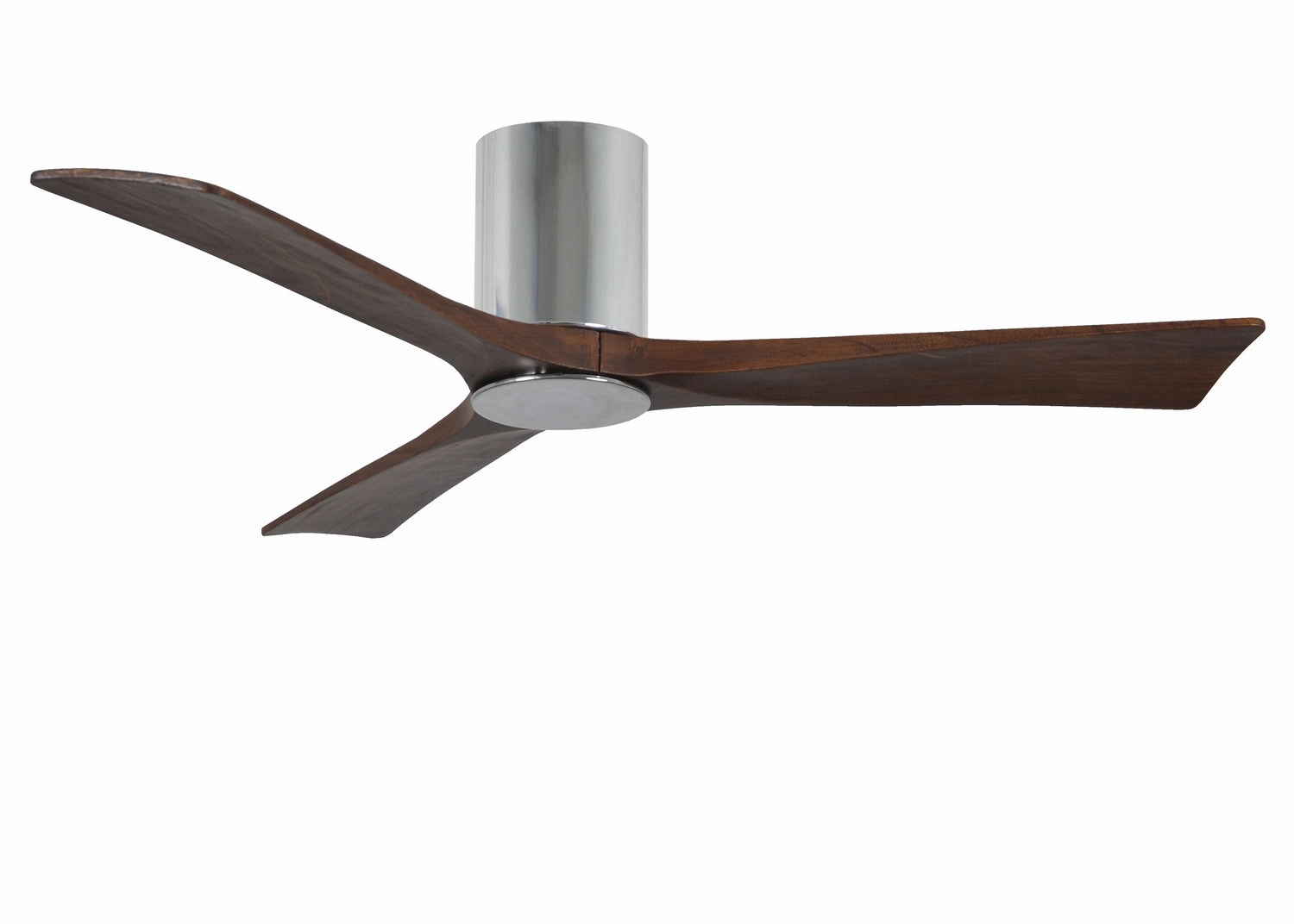 Irene-3HLK 52"Ceiling Fan Polished Chrome hugger fans for rooms with low ceilings