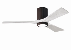Irene-3HLK 52"Ceiling Fan Textured Bronze hugger fans for rooms with low ceilings