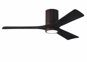 Irene-3HLK 52"Ceiling Fan Textured Bronze hugger fans for rooms with low ceilings