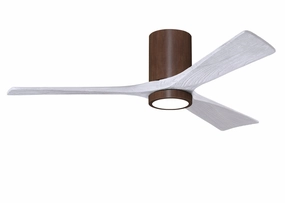 Irene-3HLK 52"Ceiling Fan Walnut Tone space-saving huggers with modern style