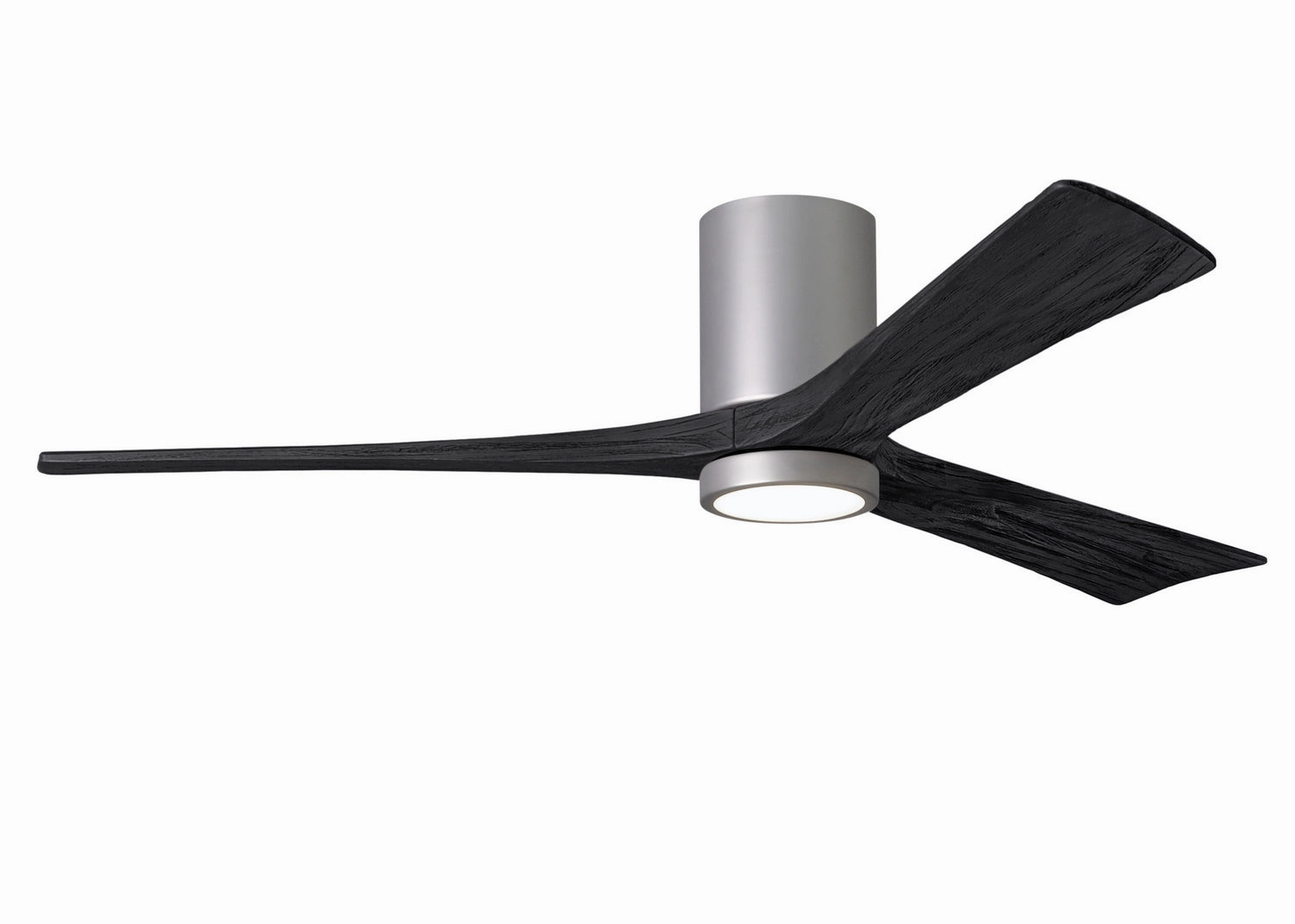 Irene-3HLK 60"Ceiling Fan Brushed Nickel hugger fans for rooms with low ceilings