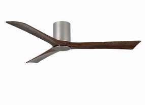 Irene-3HLK 60"Ceiling Fan Brushed Nickel hugger fans for rooms with low ceilings