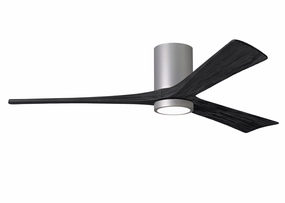 Irene-3HLK 60"Ceiling Fan Brushed Nickel hugger fans for rooms with low ceilings