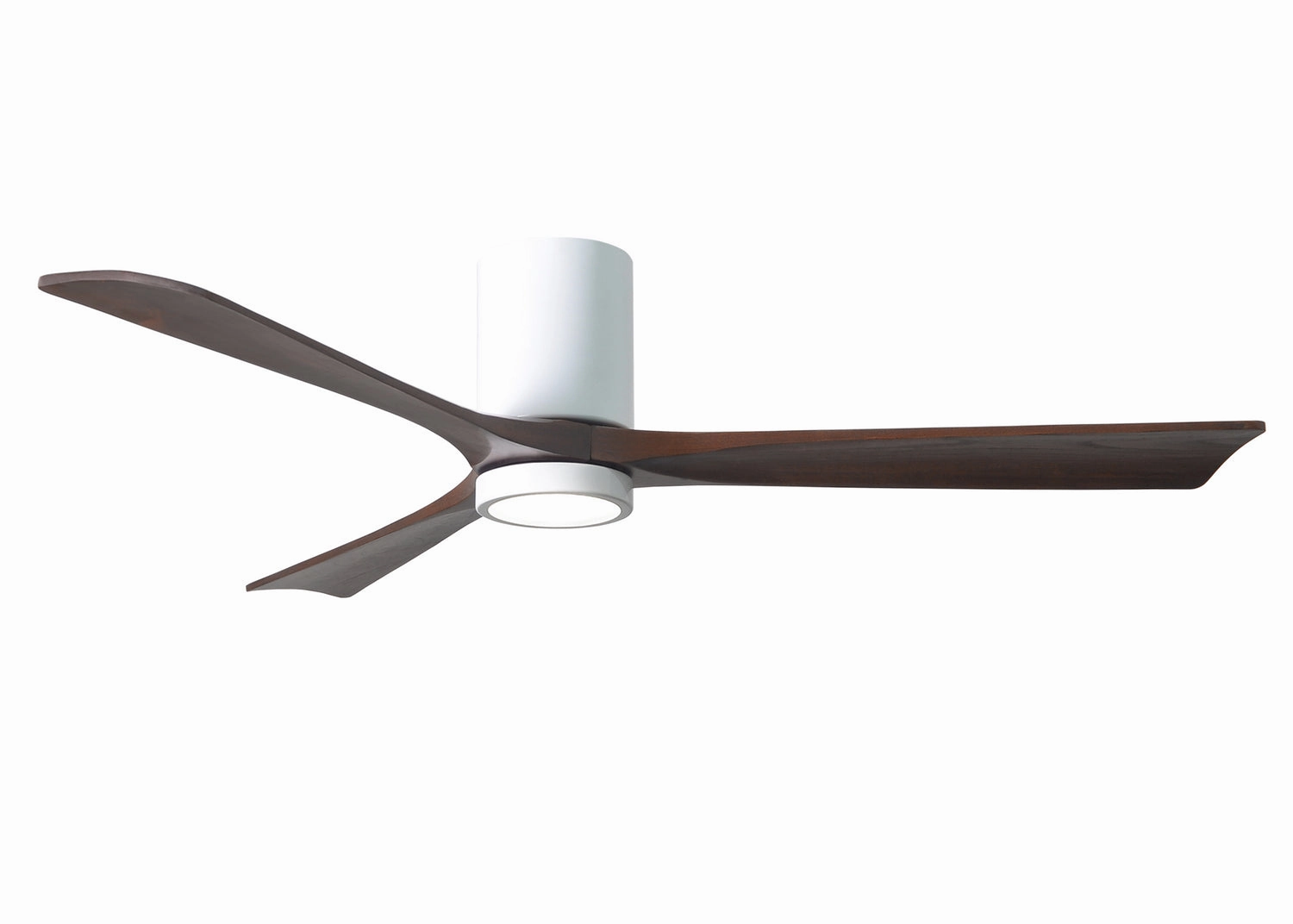 Irene-3HLK 60"Ceiling Fan Gloss White hugger fans for rooms with low ceilings