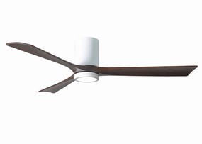Irene-3HLK 60"Ceiling Fan Gloss White hugger fans for rooms with low ceilings