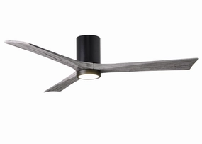 Irene-3HLK 60"Ceiling Fan Matte Black hugger fans for rooms with low ceilings