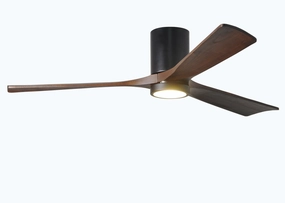 Irene-3HLK 60"Ceiling Fan Matte Black hugger fans for rooms with low ceilings