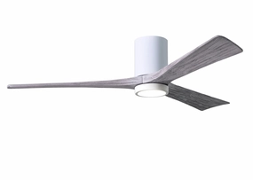 Irene-3HLK 60"Ceiling Fan Walnut Tone space-saving huggers with modern style