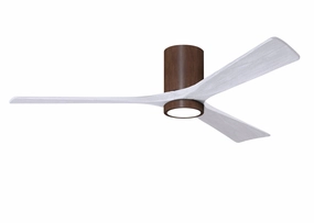 Irene-3HLK 60"Ceiling Fan Walnut Tone space-saving huggers with modern style