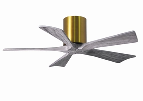 Irene-5H 42"Ceiling Fan Brushed Brass quiet and compact hugger fans