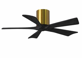 Irene-5H 42"Ceiling Fan Brushed Brass quiet and compact hugger fans