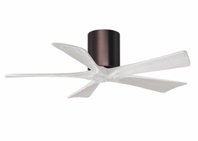 Irene-5H 42"Ceiling Fan Brushed Bronze quiet and compact hugger fans