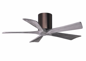 Irene-5H 42"Ceiling Fan Brushed Bronze quiet and compact hugger fans