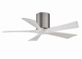 Irene-5H 42"Ceiling Fan Brushed Pewter space-saving huggers with modern style