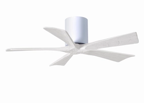 Irene-5H 42"Ceiling Fan Gloss White quiet and compact hugger fans