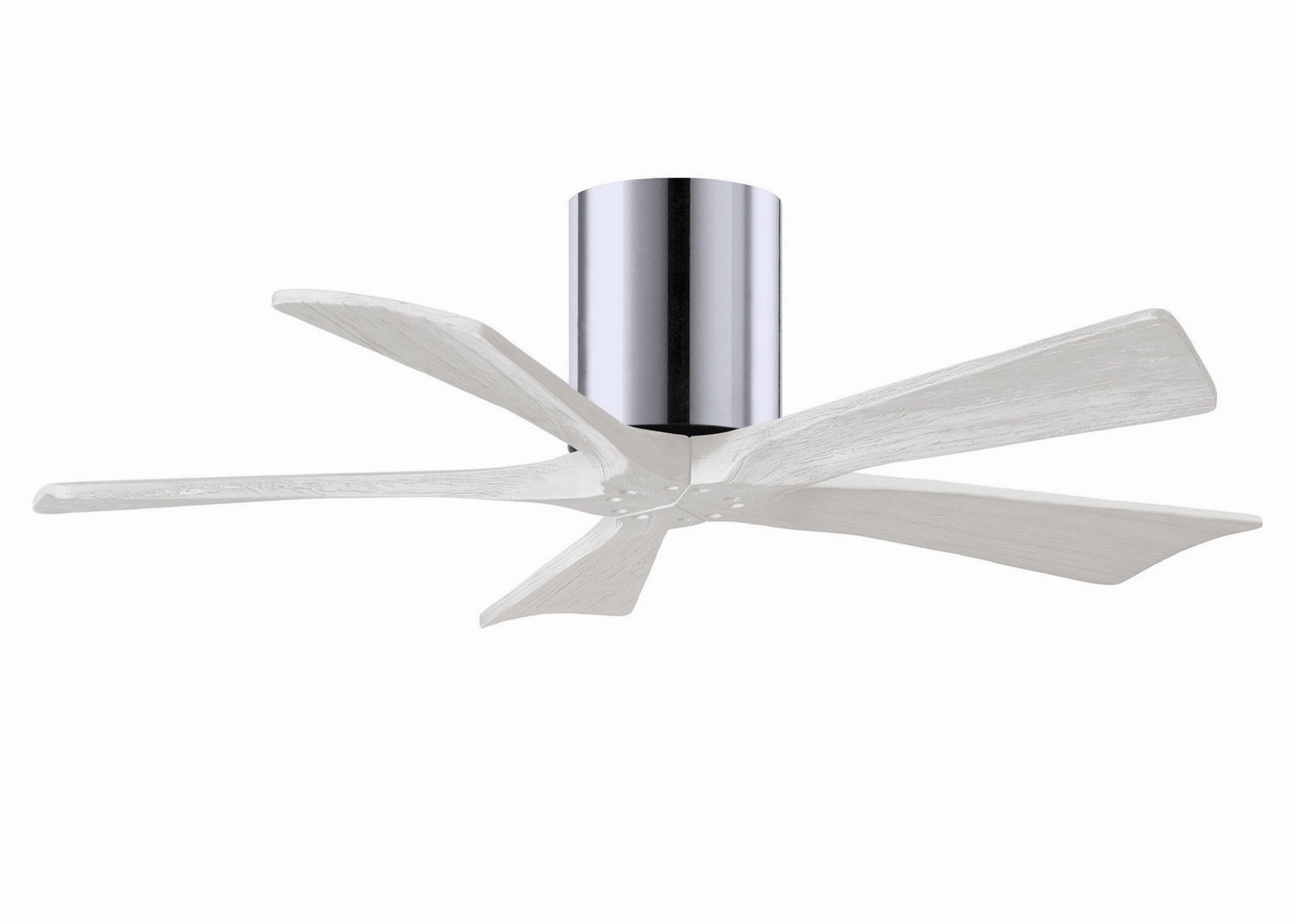 Irene-5H 42"Ceiling Fan Polished Chrome quiet and compact hugger fans