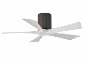 Irene-5H 42"Ceiling Fan Textured Bronze quiet and compact hugger fans