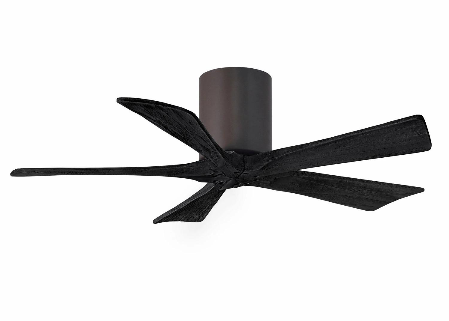 Irene-5H 42"Ceiling Fan Textured Bronze quiet and compact hugger fans