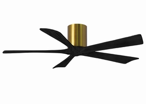 Irene-5H 52"Ceiling Fan Brushed Brass quiet and compact hugger fans
