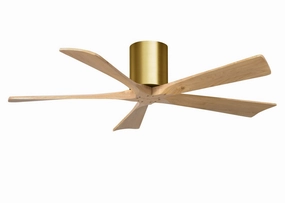 Irene-5H 52"Ceiling Fan Brushed Brass ifan smart fans for connected homes