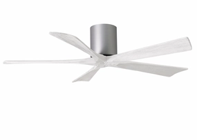 Irene-5H 52"Ceiling Fan Brushed Nickel quiet and compact hugger fans