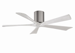 Irene-5H 52"Ceiling Fan Brushed Pewter space-saving huggers with modern style