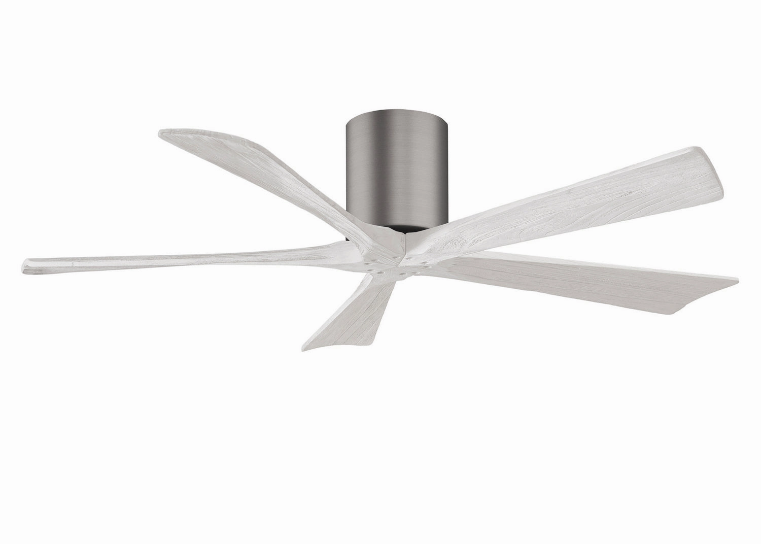 Irene-5H 52"Ceiling Fan Brushed Pewter space-saving huggers with modern style