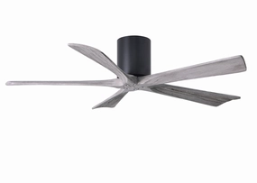 Irene-5H 52"Ceiling Fan Matte Black quiet and compact hugger fans