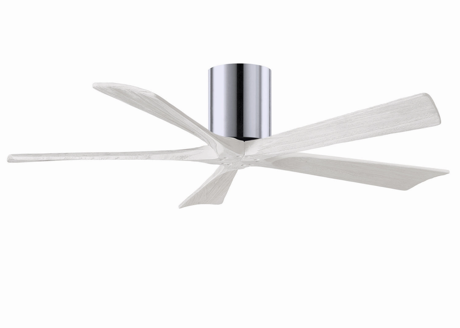 Irene-5H 52"Ceiling Fan Polished Chrome quiet and compact hugger fans