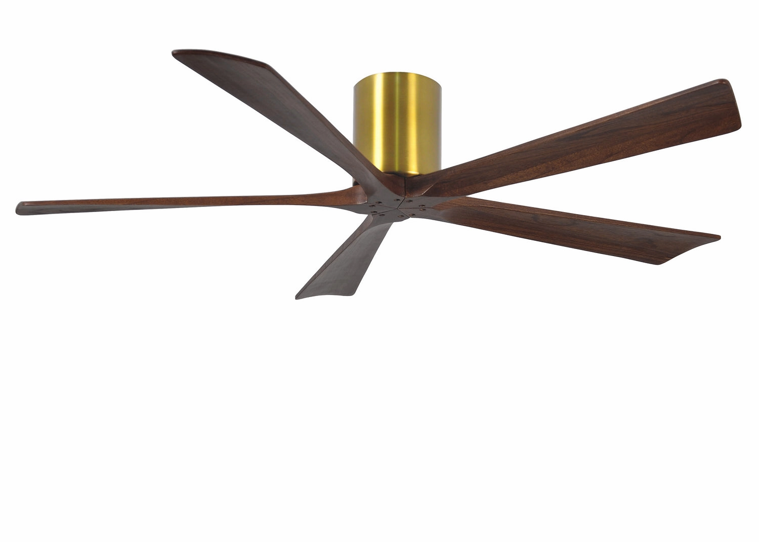 Irene-5H 60"Ceiling Fan Brushed Brass quiet and compact hugger fans