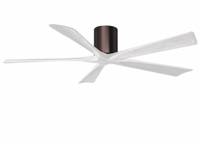 Irene-5H 60"Ceiling Fan Brushed Bronze hugger fans for rooms with low ceilings