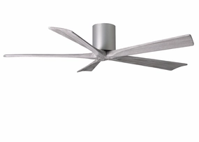 Irene-5H 60"Ceiling Fan Brushed Nickel quiet and compact hugger fans