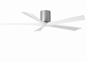 Irene-5H 60"Ceiling Fan Brushed Nickel quiet and compact hugger fans