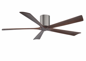 Irene-5H 60"Ceiling Fan Brushed Pewter space-saving huggers with modern style
