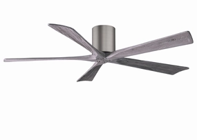 Irene-5H 60"Ceiling Fan Brushed Pewter space-saving huggers with modern style