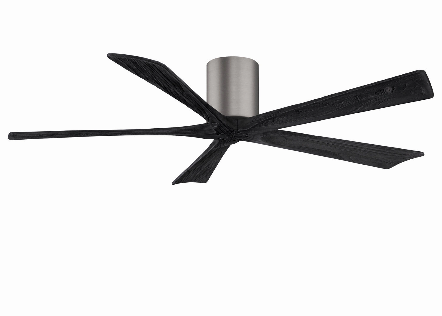 Irene-5H 60"Ceiling Fan Brushed Pewter space-saving huggers with modern style