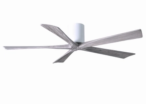 Irene-5H 60"Ceiling Fan Gloss White quiet and compact hugger fans